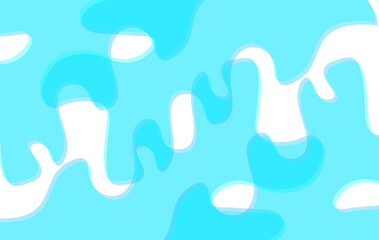 Creative abstract design with organic blue and white fluid patterns forming smooth waves and flowing shapes. Perfect for use in graphic design, web templates, digital presentations, posters.