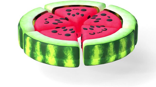 watermelon jumping animation
