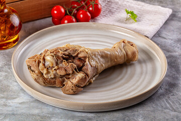 Steamed turkey leg with spices