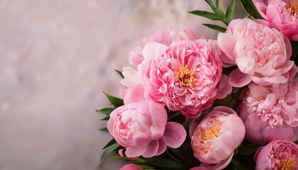 botanical peony background for spring summer collections