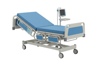 Isolated Adjustable Hospital Bed with Monitoring System for Patient Comfort Healthcare