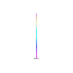 Abstract Rainbow Light Column on Black Background - Modern Minimalist Design Element