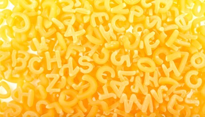 Alphabet pasta background