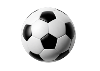 Soccer ball, black and white panels (1)