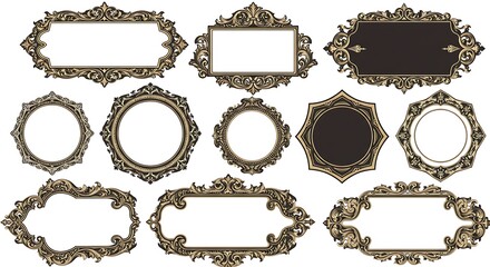 Vintage Ornate Decorative Frames.