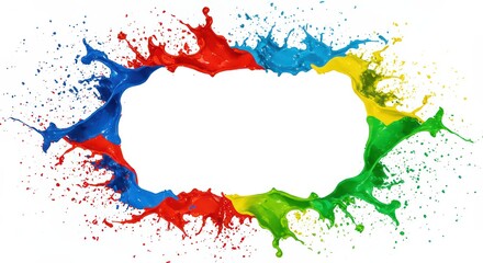Obraz premium Colorful Splash Paint Explosion