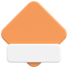 Price tag. Price label. 3D illustration.