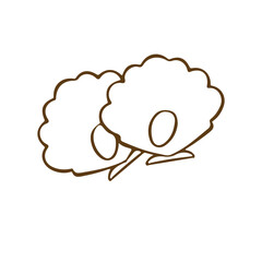 Seafood glebeshki seafood line outline vector