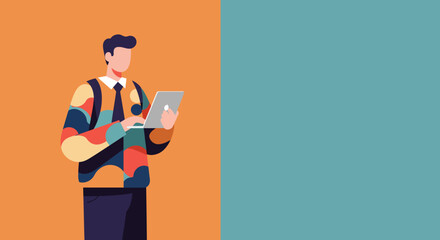 Modern professional working on a laptop, symbolizing digital productivity, creativity, and remote work. Ideal for business, education, or technology concepts.