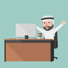 Business Man concept for advertising design with vector illustration Design