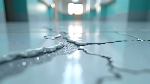 Hospital Corridor Medical-Grade Crack Repair Antimicrobial Compound