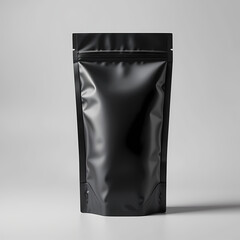 Matte Black Stand-Up Pouch Mockup | Modern Food, Coffee & Cosmetic Packaging Design