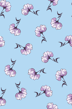 abstract vector design, flower pattern