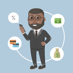 Business man concept design vector illustration 