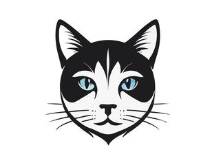 Cat Head Vector Art, Intricate Powerful and Ready for Print or Web, Sharp Details. Strong Identity. Timeless Design, Symbolize Strength 