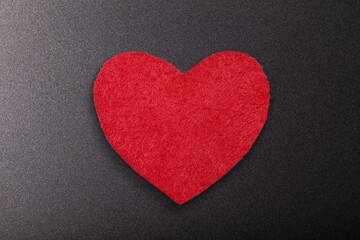 Red heart symbol for love and valentine day