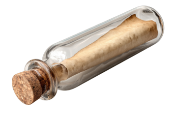 Ancient message in a glass bottle