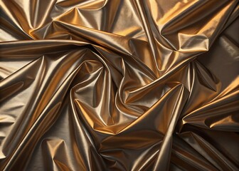 Abstract Metallic Foil Crumpled Texture Background