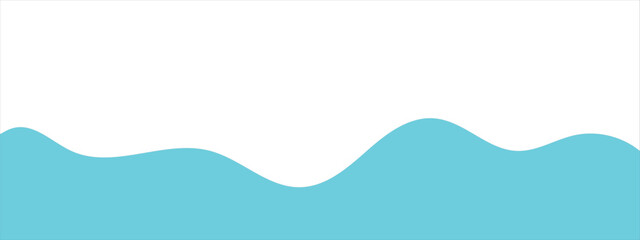 Abstract teal waves graphic design element