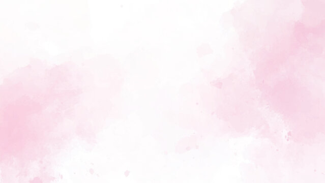Fototapeta abstract watercolor texture background bg wallpaper, Pink watercolor pastel painted background, Abstract pink texture for design.