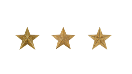 Gold star on transparent background png