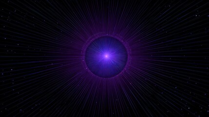 Obraz premium Radiant purple cosmic center