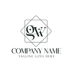 Letter GW or WG Creative Luxury Vector Logo Design for Jewelry, Boutique, and Business