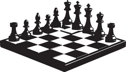 Chess Pieces Silhouette SVG Bundle | Classic Chess Game Clipart for Strategy & Board Game Designs"