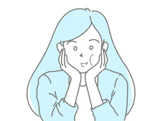 女性　イラスト