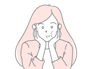 女性　イラスト