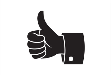Thumbs Up Approval Hand Gesture Icon for Positive Feedback