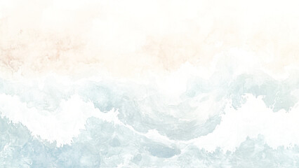 An abstract watercolor painting in classic blue.