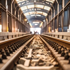 railroad tracks in a row