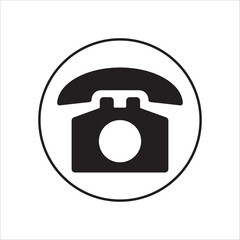 camera and telephone icon in flat style, camera icon vector illustration