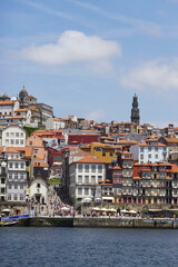 The view of promenade in Porto, Portugal