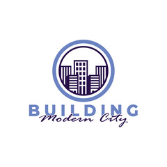 Building logo design vector with modern concept. City building construction abstract for logo design inspirationv