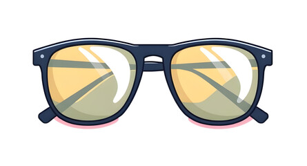 Fototapeta premium fashion accessory glasses, optical eyewear, medical glasses, vision correction glasses, stylish eyewear, isolated spectacles, sunglasses alternative, photo frame glasses, hipster glasses, retro glasse