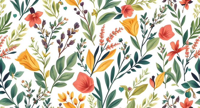 seamless, pattern, leaves, leaf, background, nature, botanical, foliage, plant, floral, greenery, green, natural, organic, garden, forest, jungle, tropical, eco, environment, decorative, repeat, repea