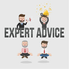 Business Man design Concept Vector Illustration Design with Flat Color Cartoon