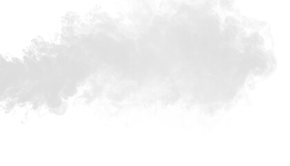 PNG of cartoon smoke blowing gently from side corner, playful airy vapor on transparent background, perfect for whimsical designs, comic graphics, decorative overlays, and digital art.