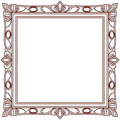 vintage frame with floral ornament