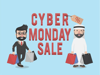 Business Concept advertisning Banner Vector Illustration