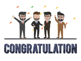 Business Concept advertisning Banner Vector Illustration