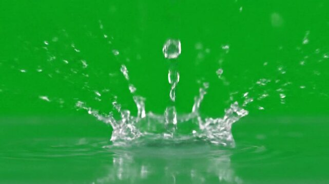 Seamless looping rain droplets are shown landing softly with realistic refraction beautiful