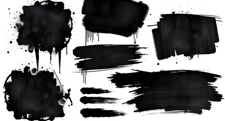 abstract paint strokes, black ink strokes, dry brush strokes, paint stroke texture, black paint marks, brush stroke set, hand drawn strokes, acrylic paint strokes, watercolor strokes black, grunge tex