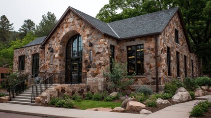 Fototapeta premium public library in taylors falls minnesota no logos no brands ar 169