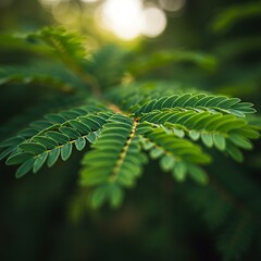 Sunlit Fern: A Close Encounter