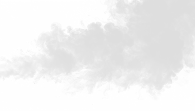 PNG of cartoon smoke blowing gently from side corner, playful airy vapor on transparent background, ideal for whimsical designs, comic graphics, decorative overlays, and digital art. - Powered by Adobe