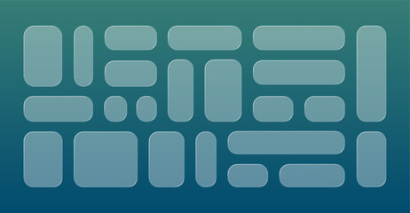 vector text box for any text with box with glass design