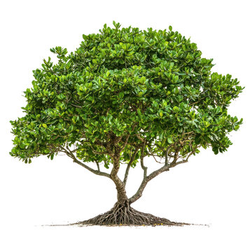 Buttonwood Mangrove Tree isolated on transparent background